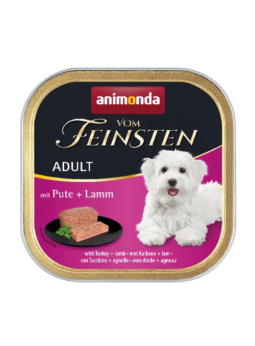 Animonda Dog Vom Feinsten Adulte Dinde & Agneau 150g X12 2 Animonda Dog Vom Feinsten Adulte Dinde & Agneau 150g X12 – Image 2