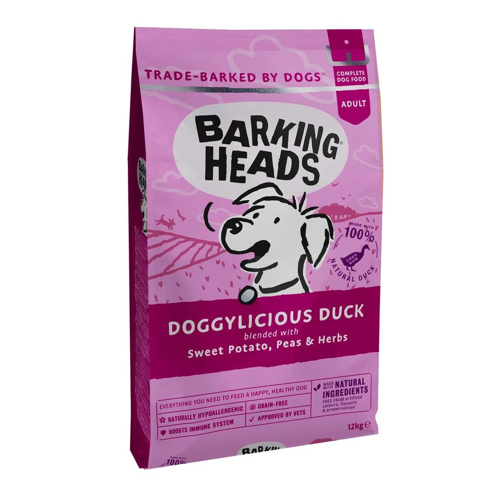 Barking Heads Doggylicious Canard Pour Tous Les Chiens Adultes 12kg 1 Barking Heads Doggylicious Canard Pour Tous Les Chiens Adultes 12kg