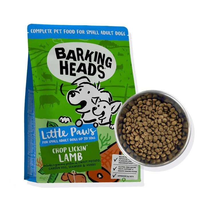 Barking Heads Little Paws Chop Lickin' Agneau Pour Adultes De Petites Races 4kg 2 Barking Heads Little Paws Chop Lickin' Agneau Pour Adultes De Petites Races 4kg – Image 2