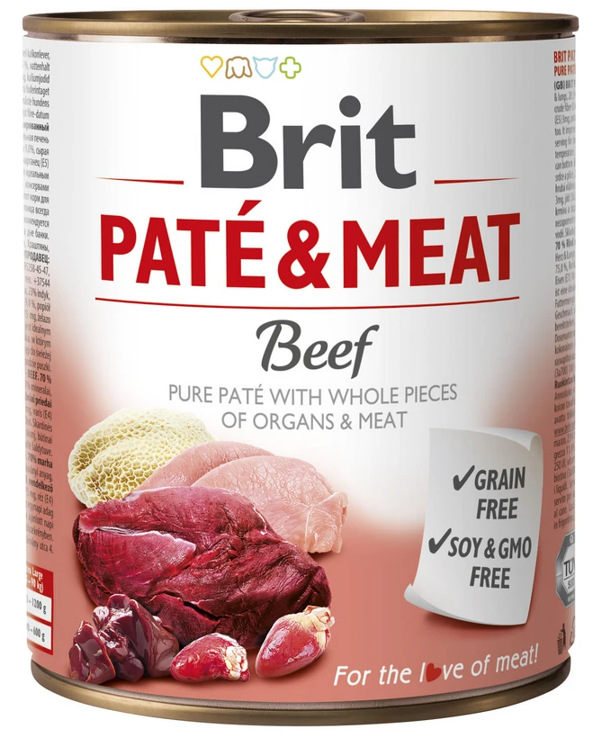 Brit Pate & Meat à Base De Bœuf 800g X6 2 Brit Pate & Meat à Base De Bœuf 800g X6 – Image 2