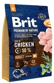 Brit Premium By Nature Adult M Avec Poulet 3kg