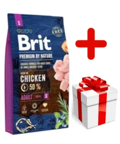 Brit Premium By Nature Adult S Avec Poulet 8kg + Surprise Gratuite Pour Chien
