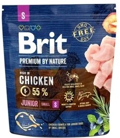 Brit Premium By Nature Junior S Avec Poulet 1kg X2