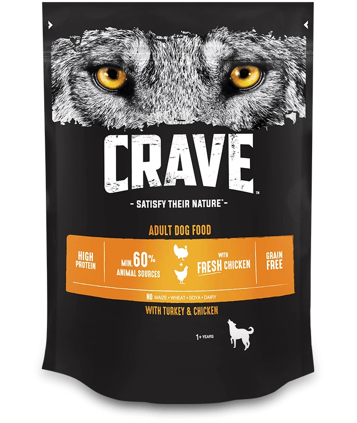 Crave Croquettes Pour Chien à La Dinde Et Au Poulet 2.8kg 1 Crave Croquettes Pour Chien à La Dinde Et Au Poulet 2.8kg