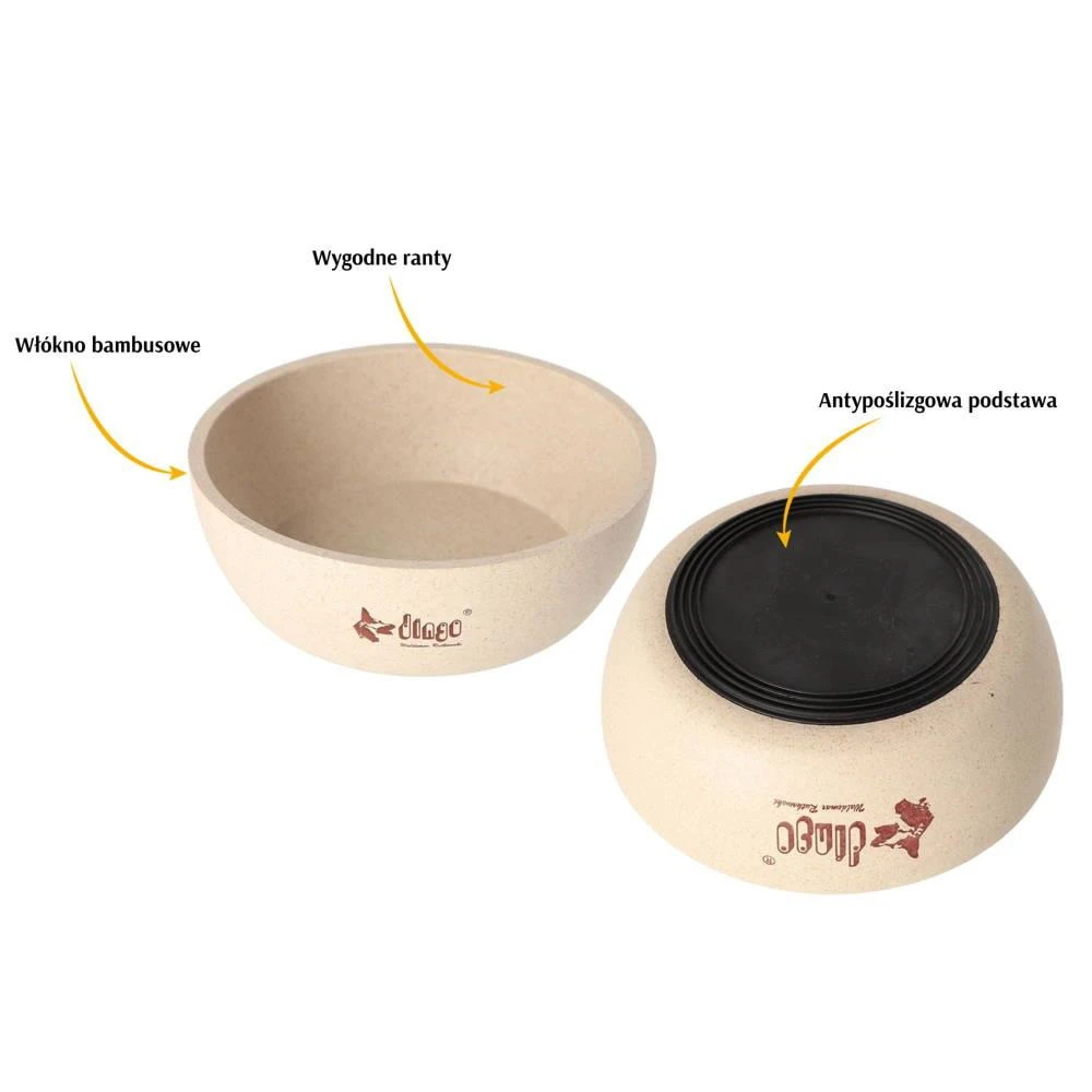 DINGO- Bol Antidérapant En Fibre De Bambou - 1500ml 6 DINGO- Bol Antidérapant En Fibre De Bambou - 1500ml – Image 6