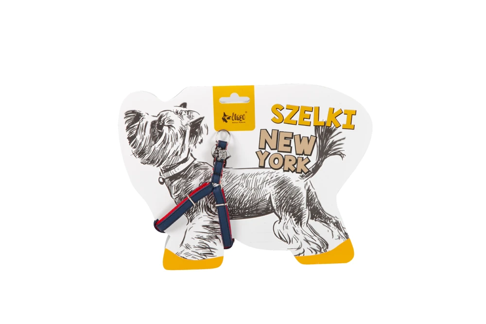 Dingo Harnais New York Pour Petit Chien Bleu Foncé 2 Dingo Harnais New York Pour Petit Chien Bleu Foncé – Image 2