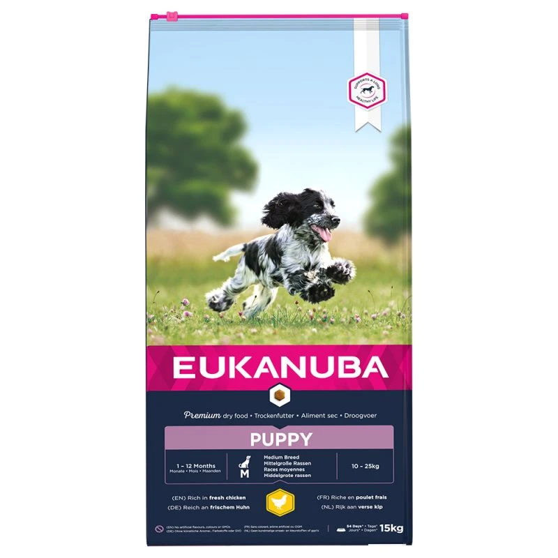 Eukanuba Puppy&Junior Medium Breed 15kg+Surprise Gratuite Pour Votre Chien 1 Eukanuba Puppy&Junior Medium Breed 15kg+Surprise Gratuite Pour Votre Chien