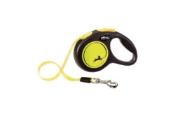 Flexi Laisse New Classic M Sangle 5m Jusqu'à 25kg Jaune Néon