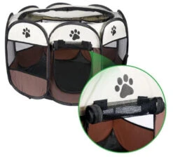 LODGE PLIANT POUR CHAT - MARRON 91x91x58cm -Magasin De Mode Pour Animaux Et Chiens fre pl LODGE PLIANT POUR CHAT MARRON 91x91x58cm 21463 6