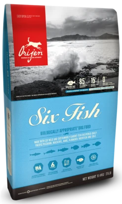 ORIJEN Six Fish Dog 11,4kg + Surprise Gratuite Pour Chien