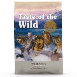 TASTE OF THE WILD Wetlands Au Canard Sans Céréales Pour Chien 12,2kg+Surprise Gratuit Pour Chien -Magasin De Mode Pour Animaux Et Chiens fre pl TASTE OF THE WILD Wetlands au Canard Sans Cereales pour chien 12 2kg 12238 1 1