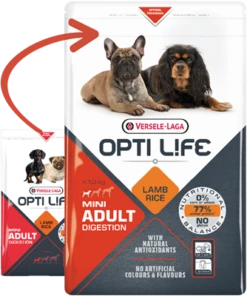 Versele-Laga Opti Life Adult Digestion Mini à L'agneau Et Au Riz 2.5kg